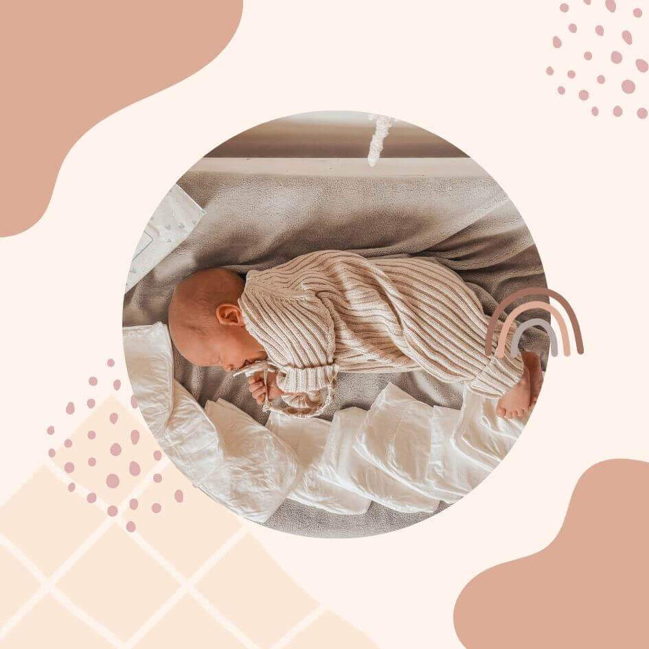 How many newborn nappies do you need? Baby sleeping picture