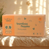 Cuddlies Size 3 Nappies for growing babies that are ulra absorbent, made from Bamboo and Biodegradable material