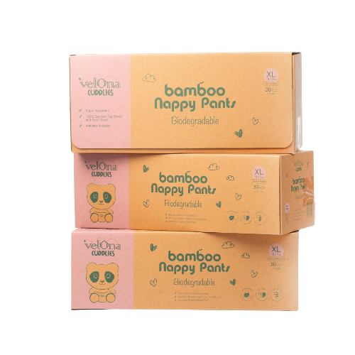 3-pack Size 5 nappy pull up pants Transparent