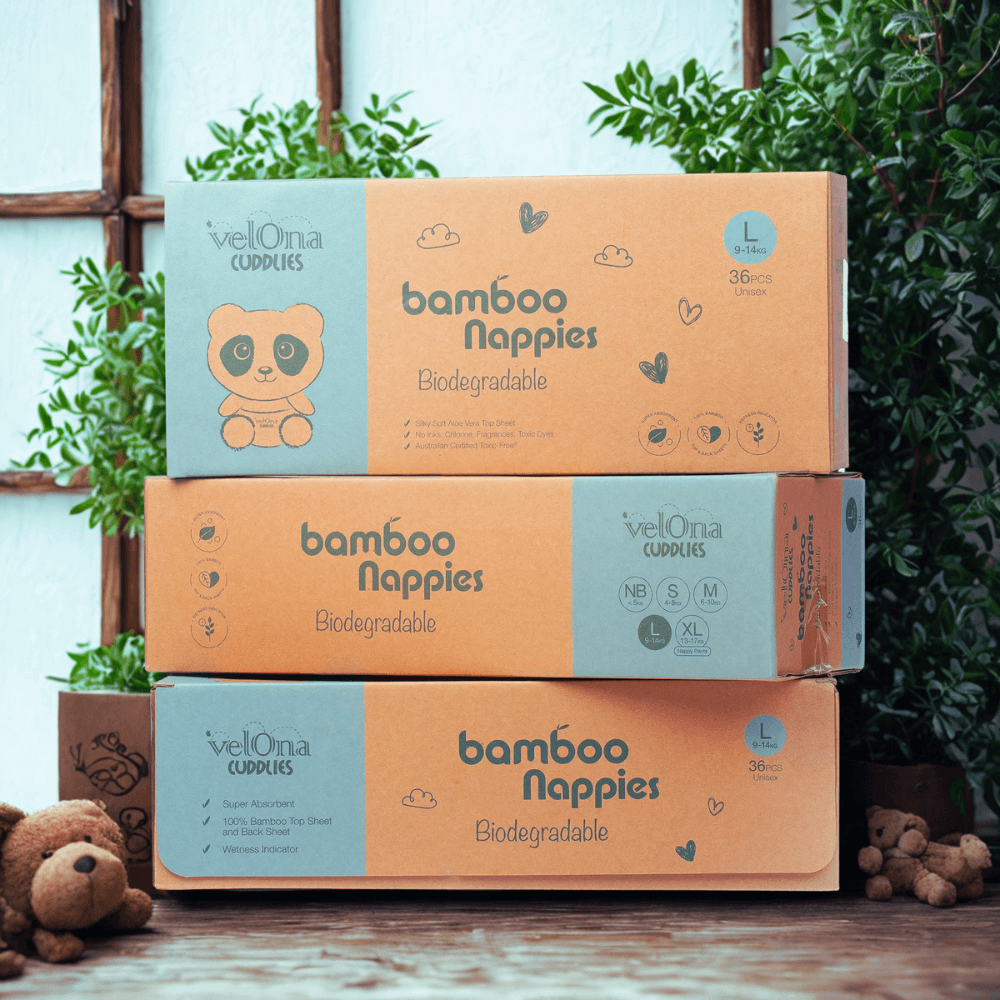 Bamboo Eco Nappies - 3 Pack