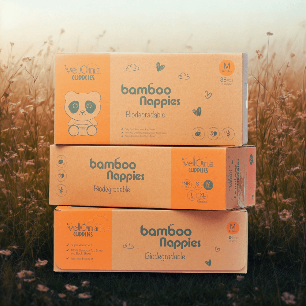 Bamboo Eco Nappies - 3 Pack