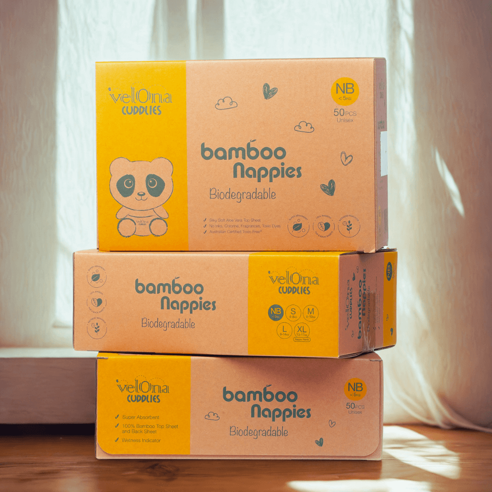 Bamboo Eco Nappies - 3 Pack