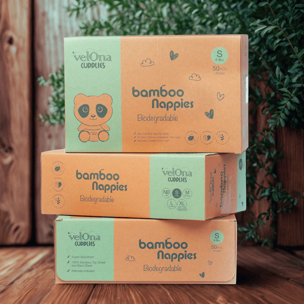 Bamboo Eco Nappies - 3 Pack