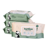 Cuddlies Bamboo Water Wipes 4-pack bundle