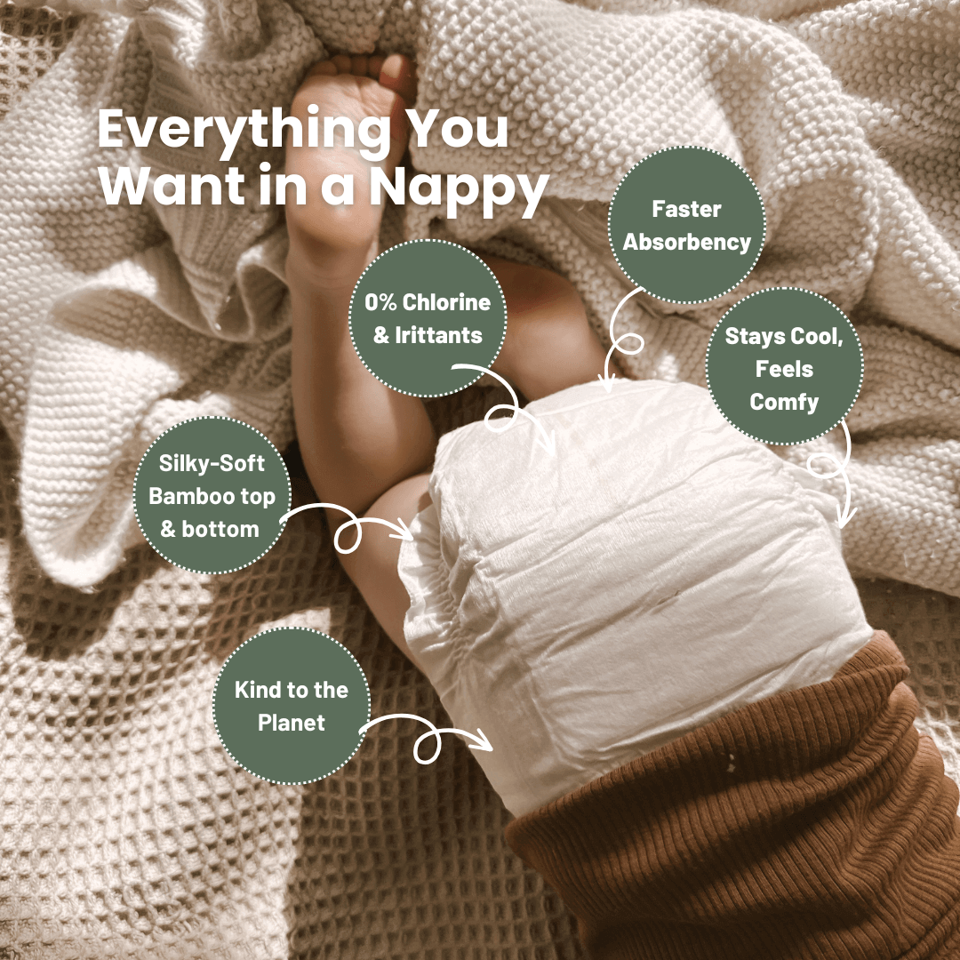 Best of Cuddlies bamboo nappies – top Huggies alternative for sensitive baby skin, hypoallergenic and rash-free protection