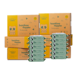 Cuddlies Newborn Size 1 nappy 6 pack and 12 pack of Bamboo wipes
