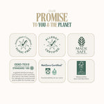 Cuddlies Products are allergy certified, toxic-free, made safe, OEKO-TEX Standard 100, FSC and Recyclable Sustainable Packaging
