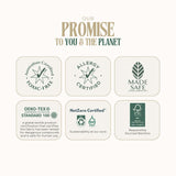 Cuddlies Products are allergy certified, toxic-free, made safe, OEKO-TEX Standard 100, FSC and Recyclable Sustainable Packaging