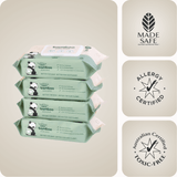 Cuddlies Ultra Soft Bamboo Baby Wipes are Allergy Certified and Toxic Free for gentle newborn skin