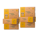 Cuddlies Bamboo Eco Newborn Nappies Size 1 – bulk nappy bundle for newborns, save with eco-friendly, biodegradable nappies for sensitive skin