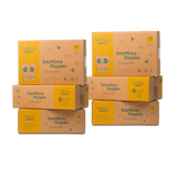 Cuddlies Bamboo Eco Newborn Nappies Size 1 – bulk nappy bundle for newborns, save with eco-friendly, biodegradable nappies for sensitive skin