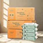 Crawler size 3 nappy and water wipes subscription – ultra-absorbent eco nappies and natural baby wipes for active little ones