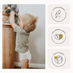 Cuddlies Size 5 Pull Up Nappy Pants are made from 100% Bamboo, Hypoallergenic and Biodegradable