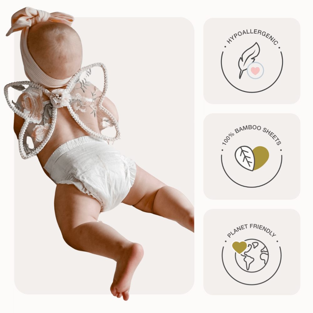 Cuddlies Hypoallergenic Nappies made from Bamboo, eco-friendly for sensitive skin