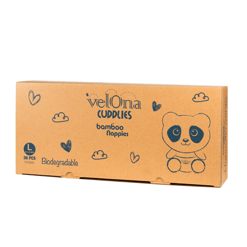 Cuddlies Bamboo Eco Nappies Toddler 9-14kg Large 1 X 36 Pack