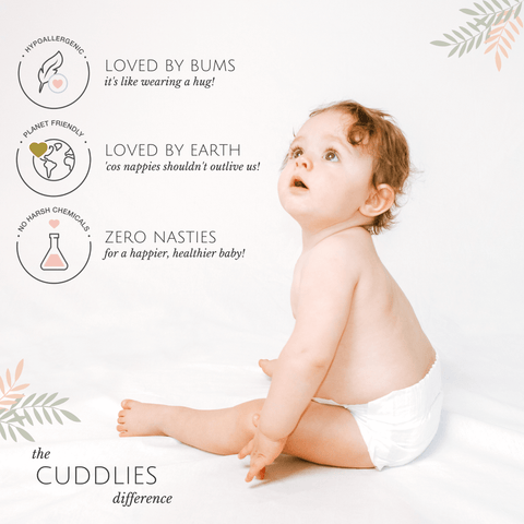 Cuddlies Bamboo Eco Nappies 3-8kg Infant Small 3 X 50 Pack