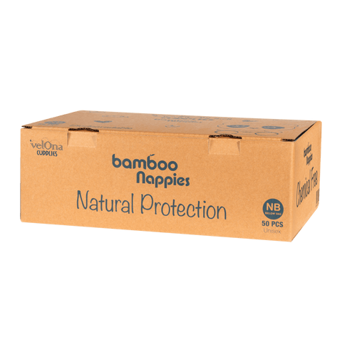 Cuddlies Bamboo Eco Nappies 0-5kg Newborn 1 X 50 Pack