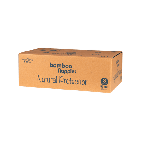 Cuddlies Bamboo Eco Nappies 3-8kg Infant Small 1 X 50 Pack